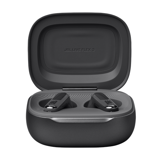 JBL Live Flex 3 - Black - True wireless noise-cancelling open-stick earbuds - Detailshot 2 image number null